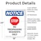 Signmission No Trespassing Residents OSHA Notice Sign, Plastic, 18in W x 24in L, 2PK OS-2PACK-NS-P-1824-V-14986 - alternate 6